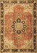 Machine Washable Persian Brown Traditional Rug, wshtr4081brn