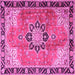 Square Persian Pink Traditional Rug, tr4081pnk