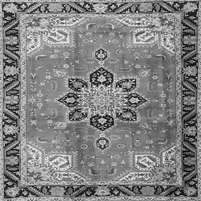 Serging Thickness of Persian Gray Traditional Rug, tr4081gry