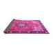 Sideview of Persian Pink Traditional Rug, tr4081pnk