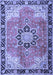 Machine Washable Persian Blue Traditional Rug, wshtr4081blu