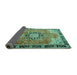 Sideview of Persian Turquoise Traditional Rug, tr4081turq