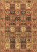 Machine Washable Persian Brown Traditional Rug, wshtr4082brn