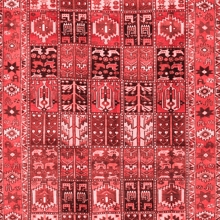 Machine Washable Persian Red Traditional Rug, wshtr4082red