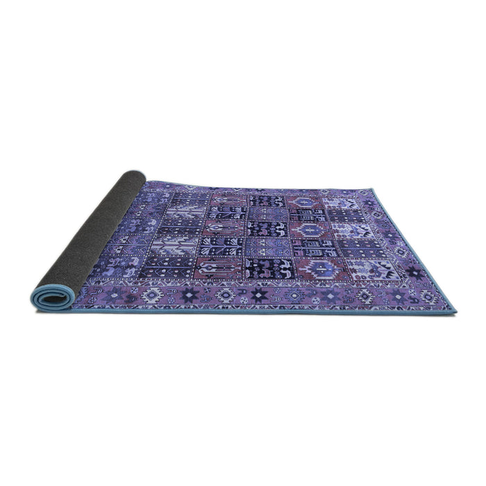 Sideview of Persian Blue Traditional Rug, tr4082blu