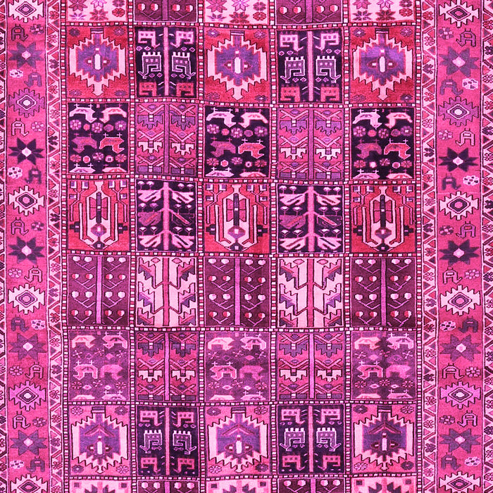 Machine Washable Persian Pink Traditional Rug, wshtr4082pnk