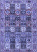 Machine Washable Persian Blue Traditional Rug, wshtr4082blu