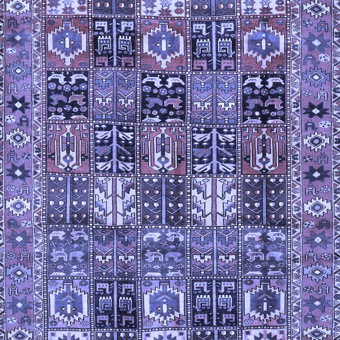 Machine Washable Persian Blue Traditional Rug, wshtr4082blu