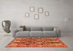 Machine Washable Persian Orange Traditional Area Rugs in a Living Room, wshtr4082org