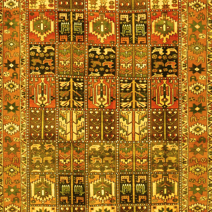 Machine Washable Persian Yellow Traditional Rug, wshtr4082yw