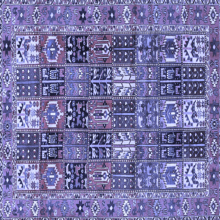 Square Persian Blue Traditional Rug, tr4082blu
