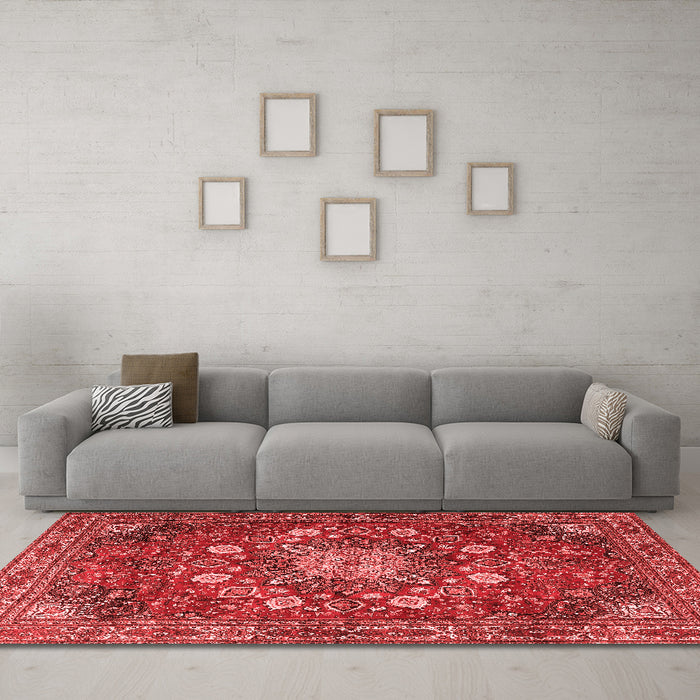 Traditional Red Washable Rugs