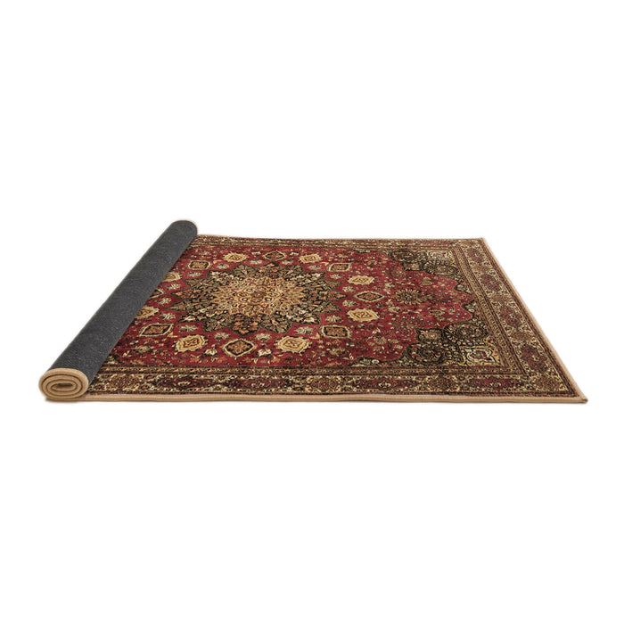 Sideview of Medallion Brown Traditional Rug, tr4083brn