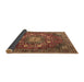 Sideview of Medallion Brown Traditional Rug, tr4083brn