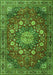 Medallion Green Traditional Rug, tr4083grn