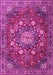 Medallion Pink Traditional Rug, tr4083pnk