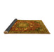 Sideview of Medallion Yellow Traditional Rug, tr4083yw