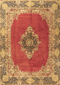 Medallion Brown Traditional Rug, tr4084brn