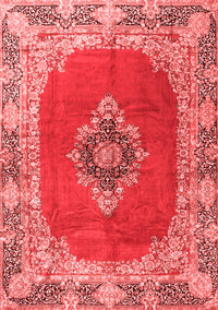 Medallion Red Traditional Rug, tr4084red