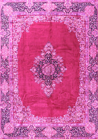 Medallion Pink Traditional Rug, tr4084pnk