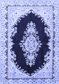 Medallion Blue Traditional Rug, tr4085blu