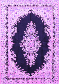 Medallion Purple Traditional Rug, tr4085pur