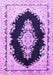 Medallion Purple Traditional Rug, tr4085pur