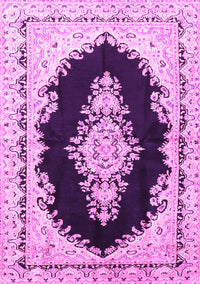 Medallion Pink Traditional Rug, tr4085pnk