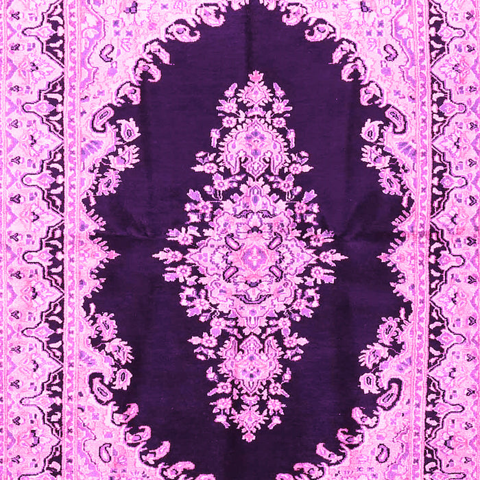 Medallion Pink Traditional Rug, tr4085pnk