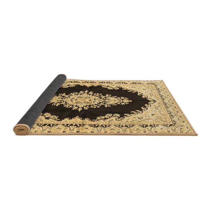Sideview of Medallion Brown Traditional Rug, tr4085brn