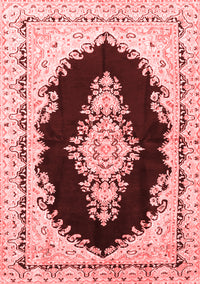 Medallion Red Traditional Rug, tr4085red