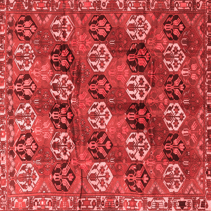 Machine Washable Persian Red Traditional Rug, wshtr4086red