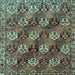 Square Persian Light Blue Traditional Rug, tr4086lblu