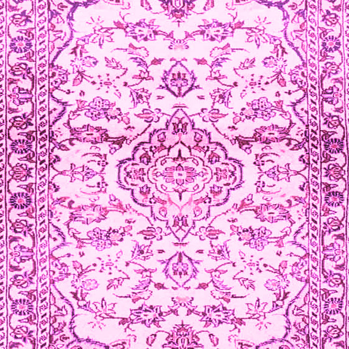 Machine Washable Persian Pink Traditional Rug, wshtr4087pnk