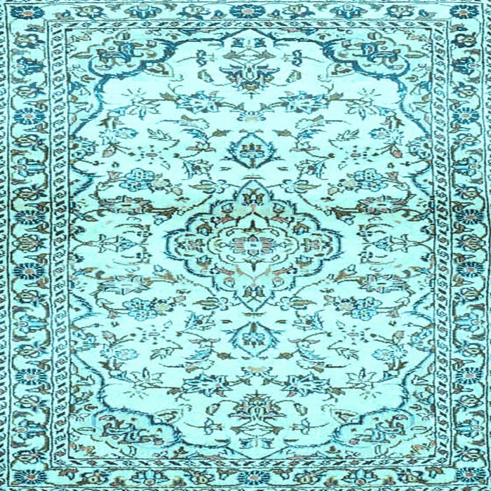 Square Persian Light Blue Traditional Rug, tr4087lblu
