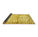 Sideview of Persian Yellow Traditional Rug, tr4087yw