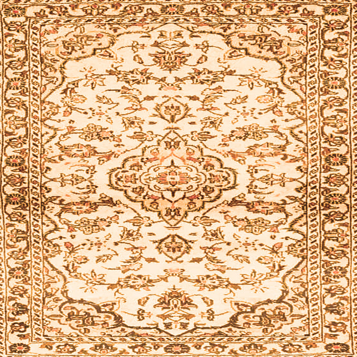 Serging Thickness of Persian Orange Traditional Rug, tr4087org