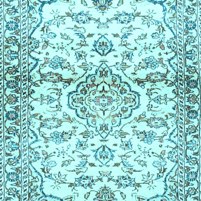 Machine Washable Persian Light Blue Traditional Rug, wshtr4087lblu
