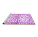 Sideview of Machine Washable Persian Purple Traditional Area Rugs, wshtr4087pur