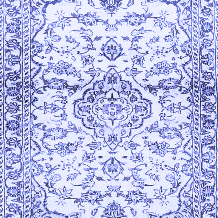Machine Washable Persian Blue Traditional Rug, wshtr4087blu