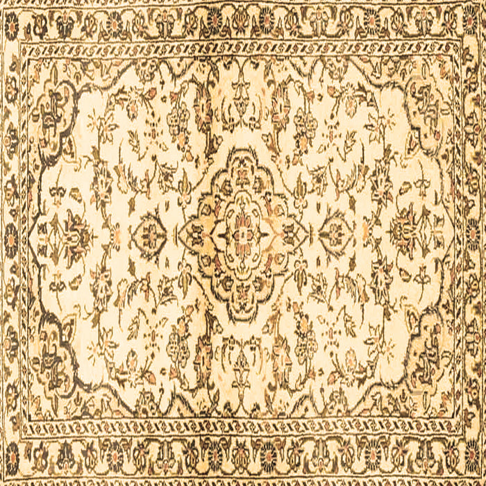 Square Persian Brown Traditional Rug, tr4087brn