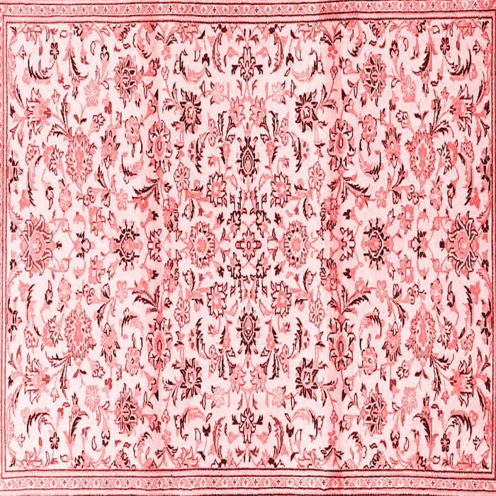 Machine Washable Persian Red Traditional Rug, wshtr4088red