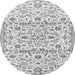 Square Persian Gray Traditional Rug, tr4088gry