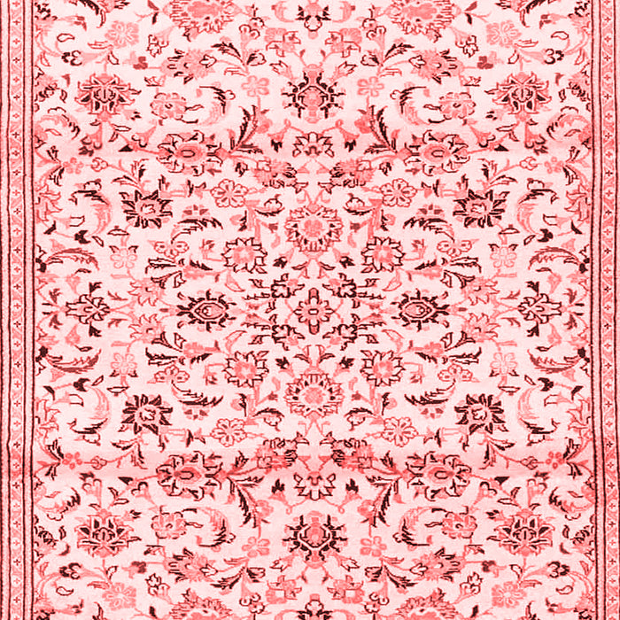 Machine Washable Persian Red Traditional Rug, wshtr4088red
