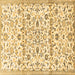 Square Persian Brown Traditional Rug, tr4088brn