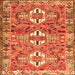 Serging Thickness of Persian Orange Traditional Rug, tr4089org