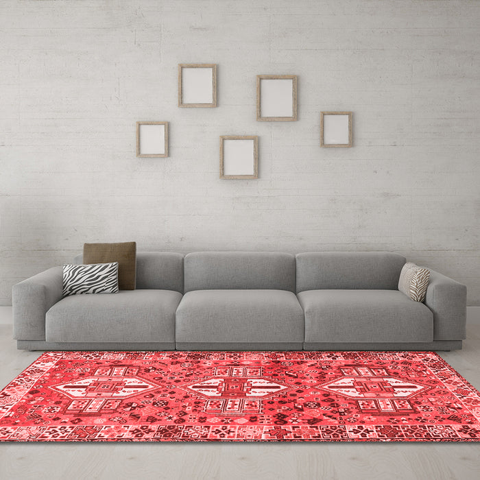 Traditional Red Washable Rugs