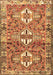 Machine Washable Persian Brown Traditional Rug, wshtr4089brn