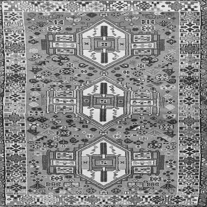 Round Machine Washable Persian Gray Traditional Rug, wshtr4089gry