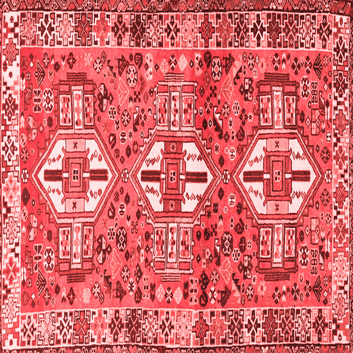 Machine Washable Persian Red Traditional Rug, wshtr4089red
